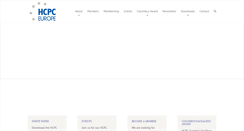Desktop Screenshot of hcpc-europe.org